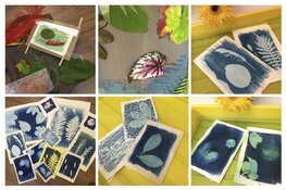 Inloop Workshop Cyanotypie (fotogrammen) voor kinderen