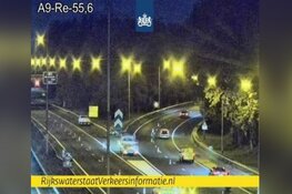 A9 bij Beverwijk dicht: 'Omrijden via Velsertunnel'