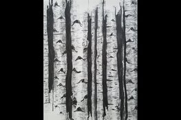 Herfsttekenen met houtskool bij Kasteeltuin Assumburg