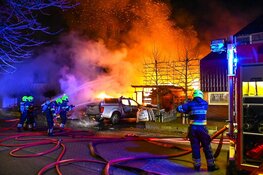 Grote brand aan de Maerten van Heemskerckstraat in Heemskerk