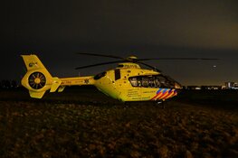 Traumahelikopter landt in Heemskerk voor medische assistentie