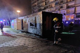 Bouwkeet in brand in Heemskerk