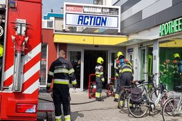 Brand in winkelcentrum in Heemskerk