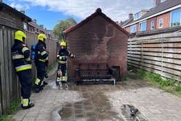Korte brand in steeg te Heemskerk