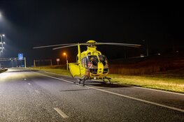 Gladheid: ernstig ongeval op A9, traumaheli geland op snelweg