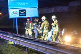 Gladheid: ernstig ongeval op A9, traumaheli geland op snelweg