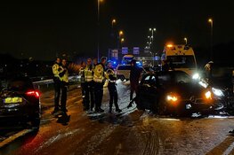 Meerdere auto's betrokken bij kettingbotsing op spekgladde A9