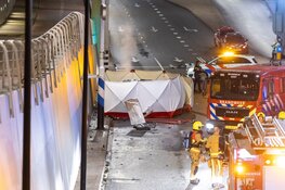 Tunnel afgesloten na zeer ernstig ongeval in Beverwijk, bestuurder overleden