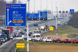 Aanrijding op A9 bij Uitgeest: snelweg dicht