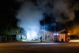 Brand op voormalig terrein HVC in Heemskerk