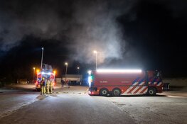 Brand op voormalig terrein HVC in Heemskerk
