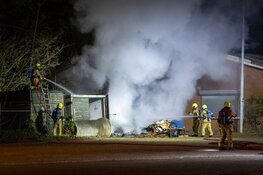 Brand op voormalig terrein HVC in Heemskerk