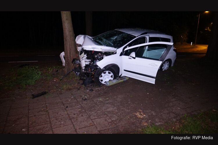 Joyrider (16) vliegt uit de bocht en ramt boom in Heemskerk