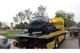 Aanrijding tussen bestelbus en personenauto in Heemskerk