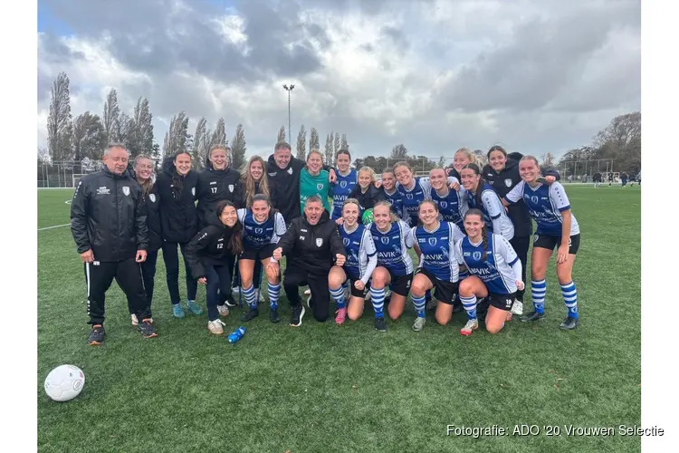 ADO '20 VR1 naar tweede plaats na nipte winst op FC Tilburg