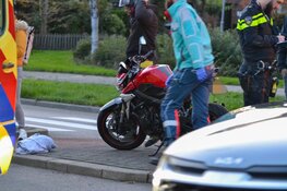 Ongeval tussen motorrijder en fietsster in Heemskerk