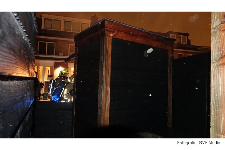Brand in buiten keuken bij woning in Heemskerk