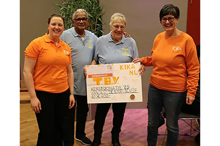 Sjoelschijf steunt KIKA
