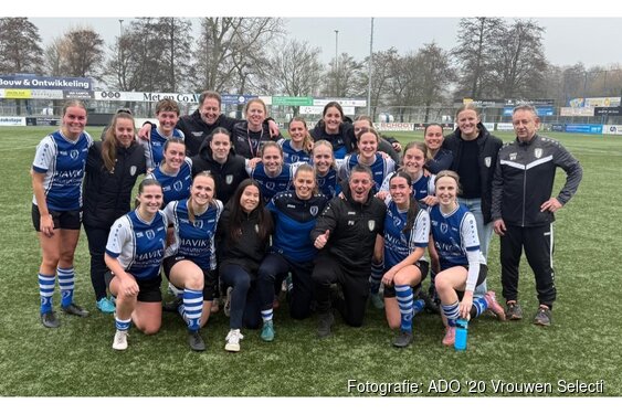 Moeizame zege voor ADO '20 VR1 op hekkensluiter AFC