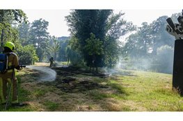 Tiental meters gras in brand in Heemskerk