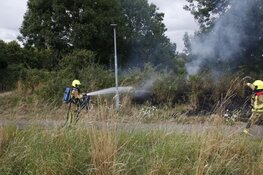 Brandweer rukt uit voor brand in park in Heemskerk