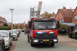 Losgewaaide gevelbekleding zorgt voor inzet brandweer in Heemskerk